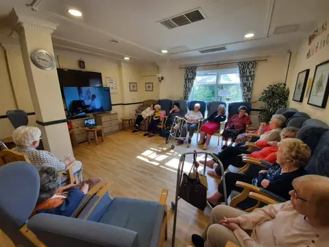 Residents during Aria's sixth birthday week in April 2020.
